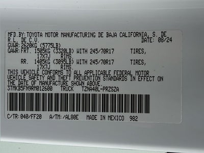 2024 Toyota Tacoma SR5