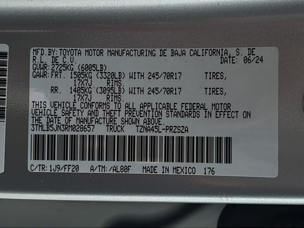 2024 Toyota Tacoma SR5