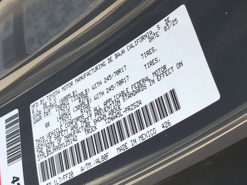 2025 Toyota TACOMA SR5 SR5