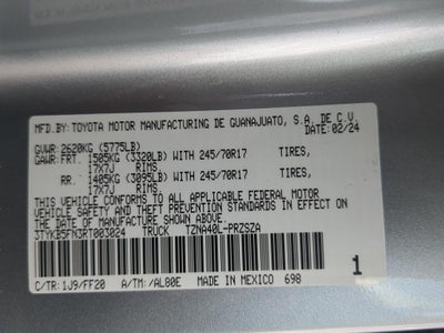 2024 Toyota TACOMA SR5 SR5