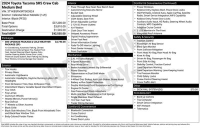 2024 Toyota TACOMA SR5 SR5