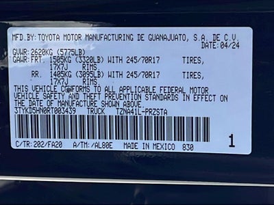 2024 Toyota TACOMA SR SR