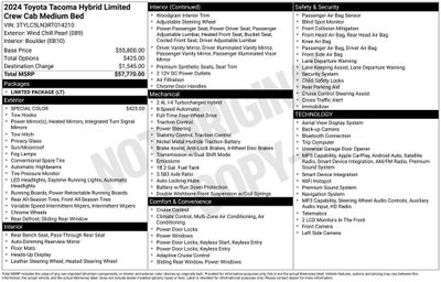 2024 Toyota Tacoma i-FORCE MAX Limited