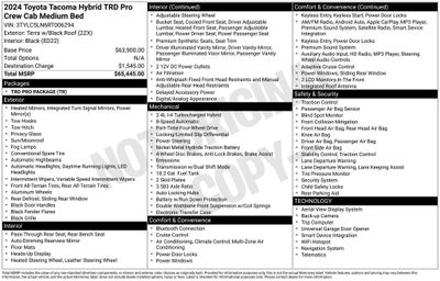 2024 Toyota TACOMA TRD PRO TRD Pro