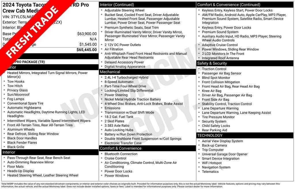 2024 Toyota TACOMA TRD PRO TRD Pro