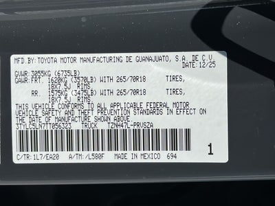 2026 Toyota TACOMA TRD OFFRD TRD Off Road