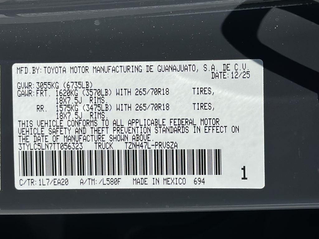 2026 Toyota TACOMA TRD OFFRD TRD Off Road