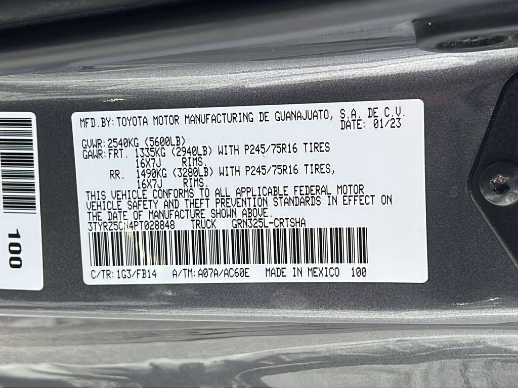 2023 Toyota Tacoma SR V6