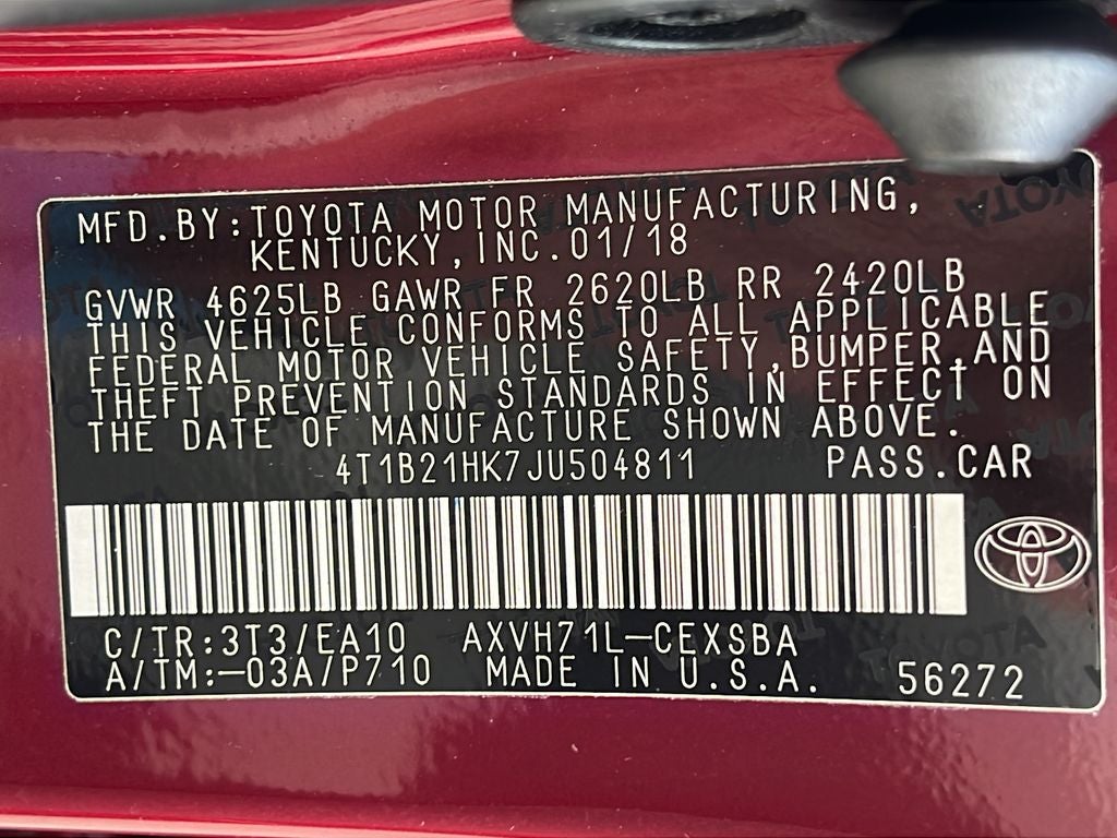 2018 Toyota Camry Hybrid SE
