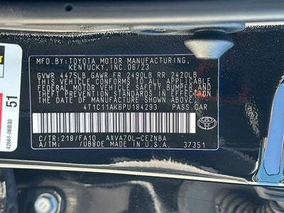 2023 Toyota CAMRY LE