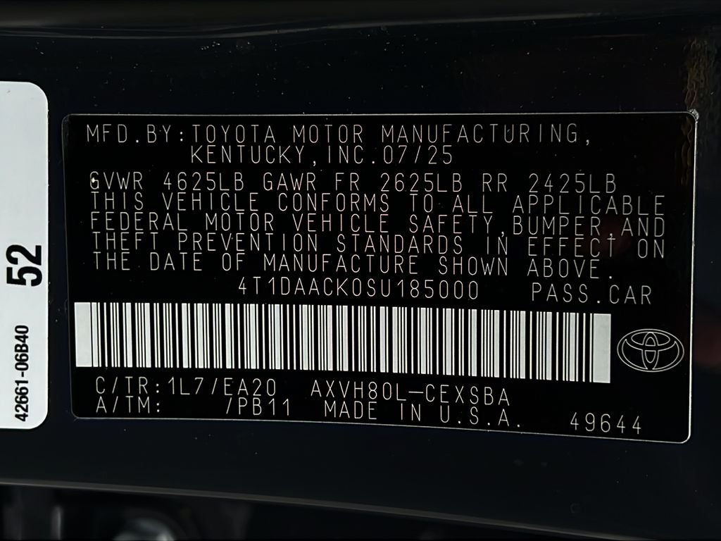2025 Toyota Camry SE