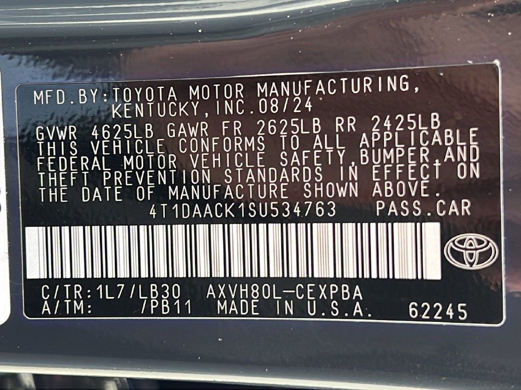 2025 Toyota Camry XSE