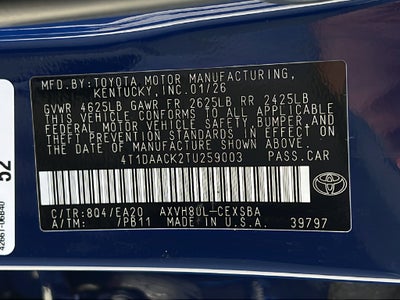 2026 Toyota Camry SE