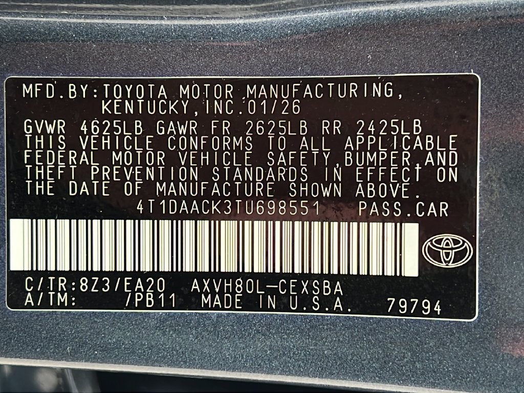 2026 Toyota Camry SE