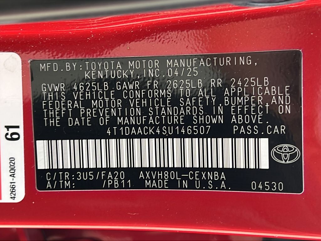 2025 Toyota Camry LE