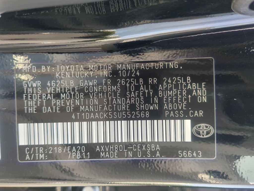 2025 Toyota CAMRY SE