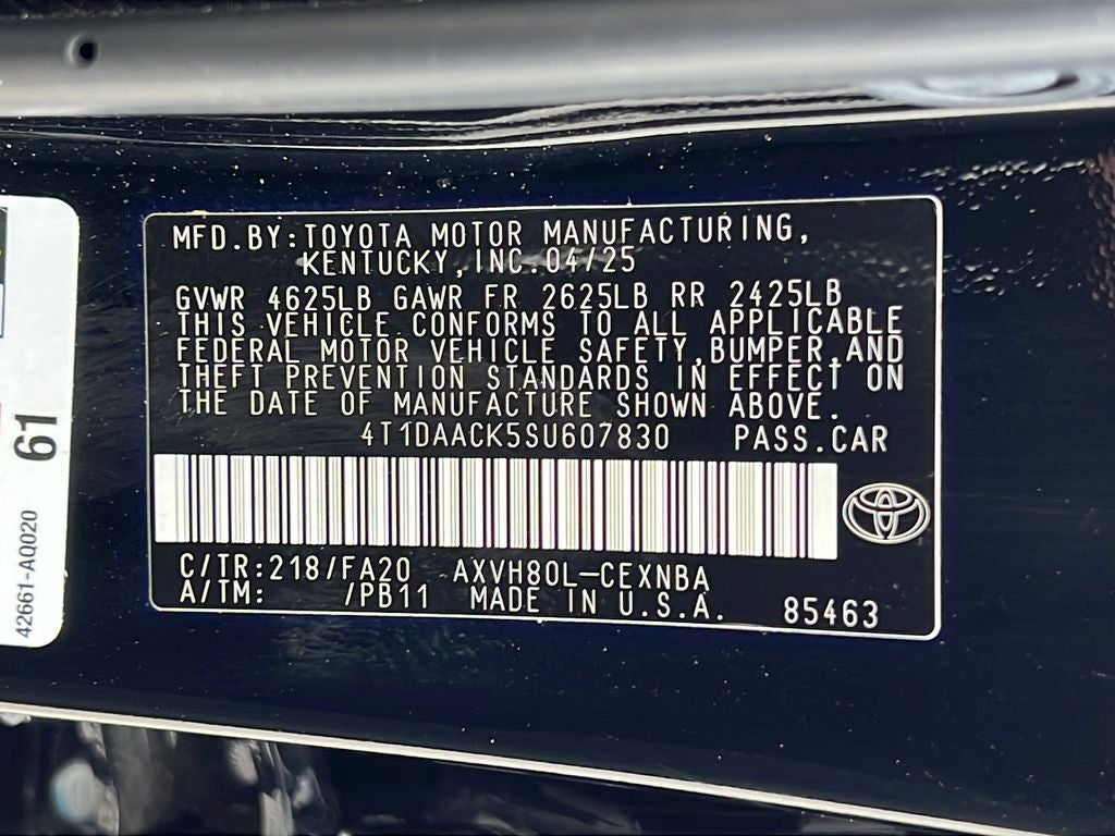 2025 Toyota Camry LE