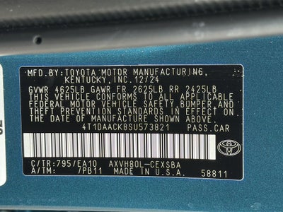 2025 Toyota CAMRY SE