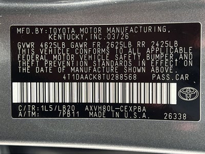 2026 Toyota Camry XSE