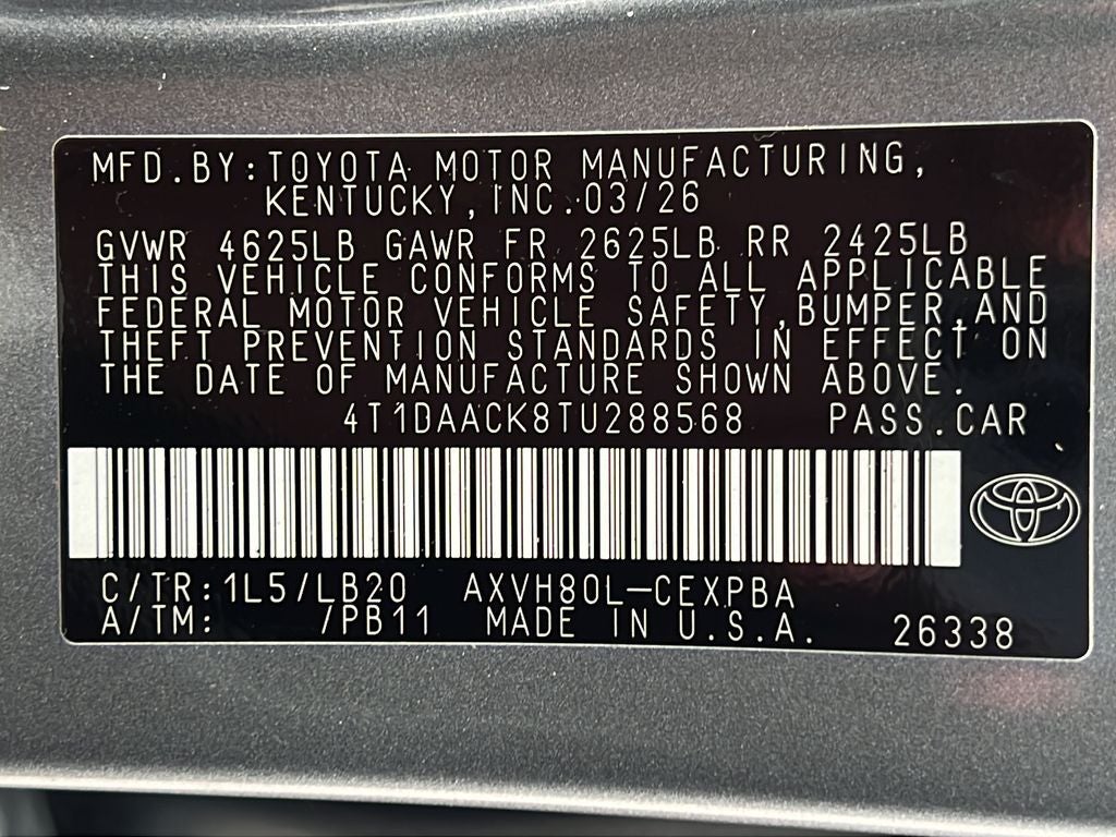 2026 Toyota Camry XSE