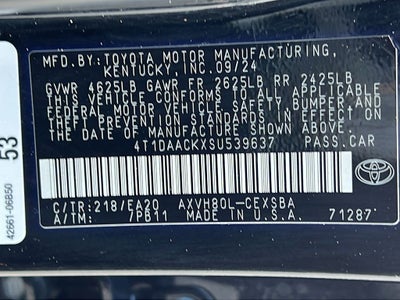 2025 Toyota Camry SE