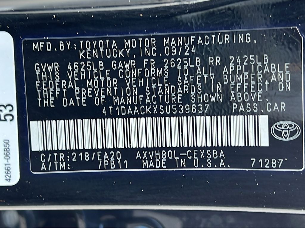 2025 Toyota Camry SE