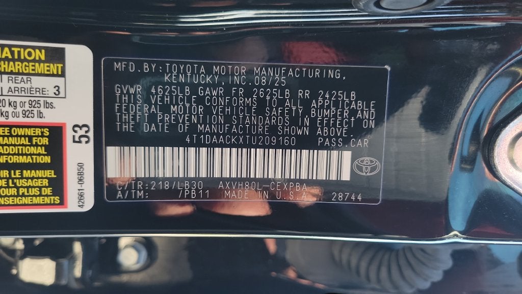 2026 Toyota Camry XSE