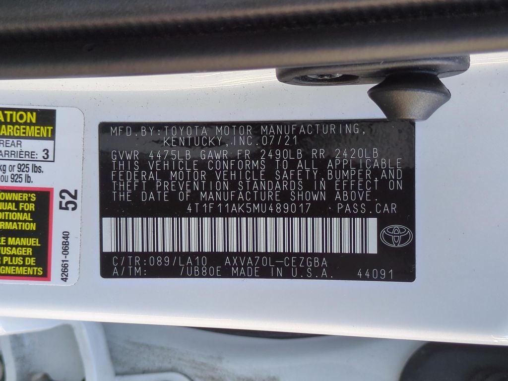 2021 Toyota Camry XLE