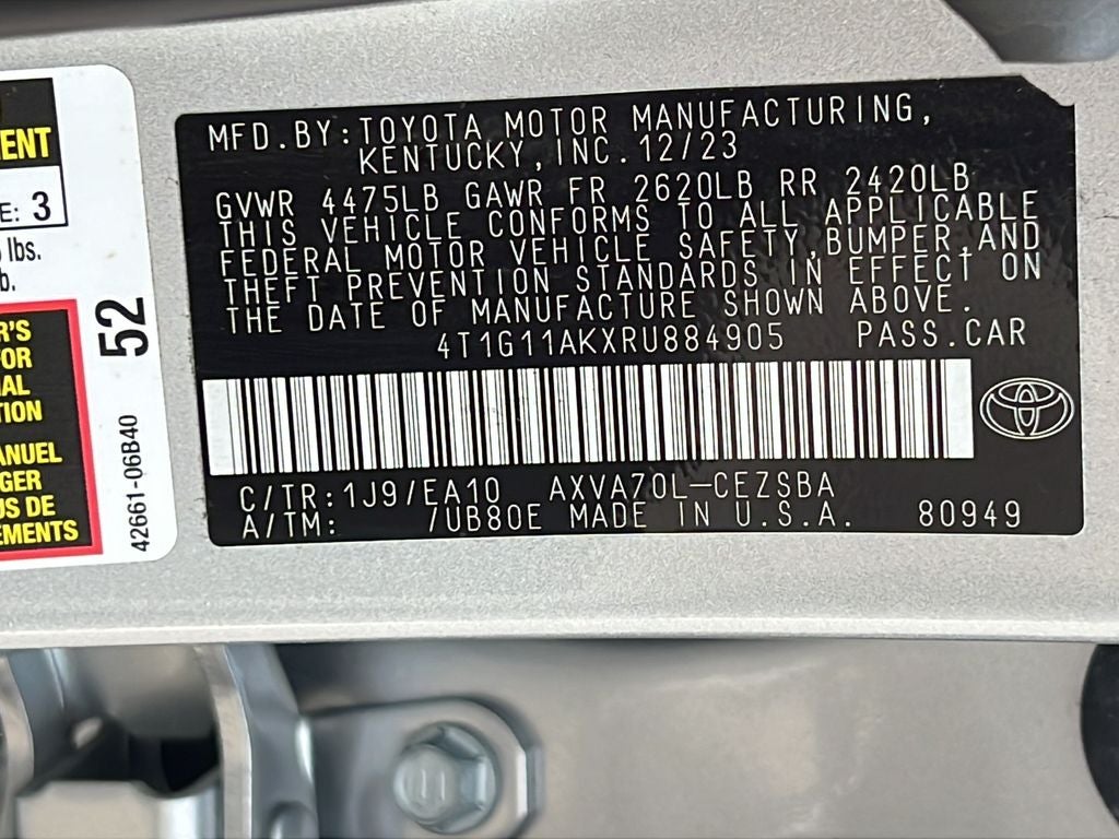 2024 Toyota CAMRY SE