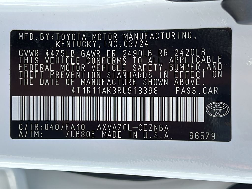 2024 Toyota Camry LE