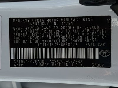 2022 Toyota Camry SE