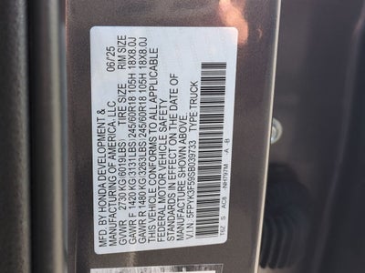 2025 Honda Ridgeline RTL