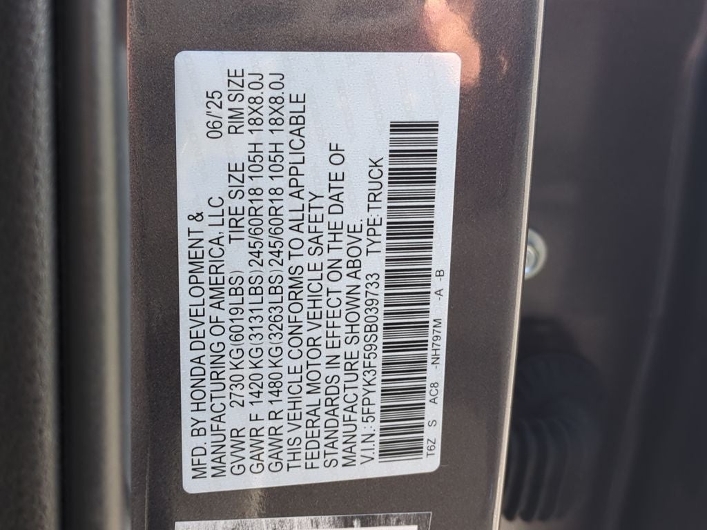 2025 Honda Ridgeline RTL