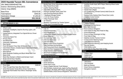 2025 Hyundai Tucson SEL Convenience