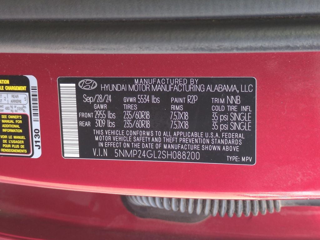 2025 Hyundai Santa Fe SEL