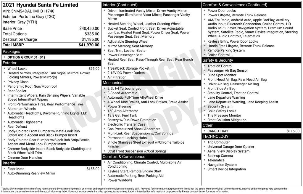 2021 Hyundai Santa Fe Limited
