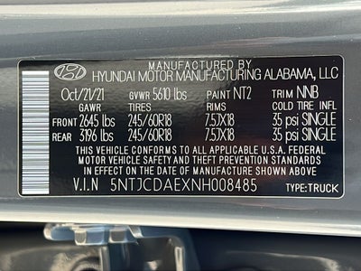 2022 Hyundai Santa Cruz SEL