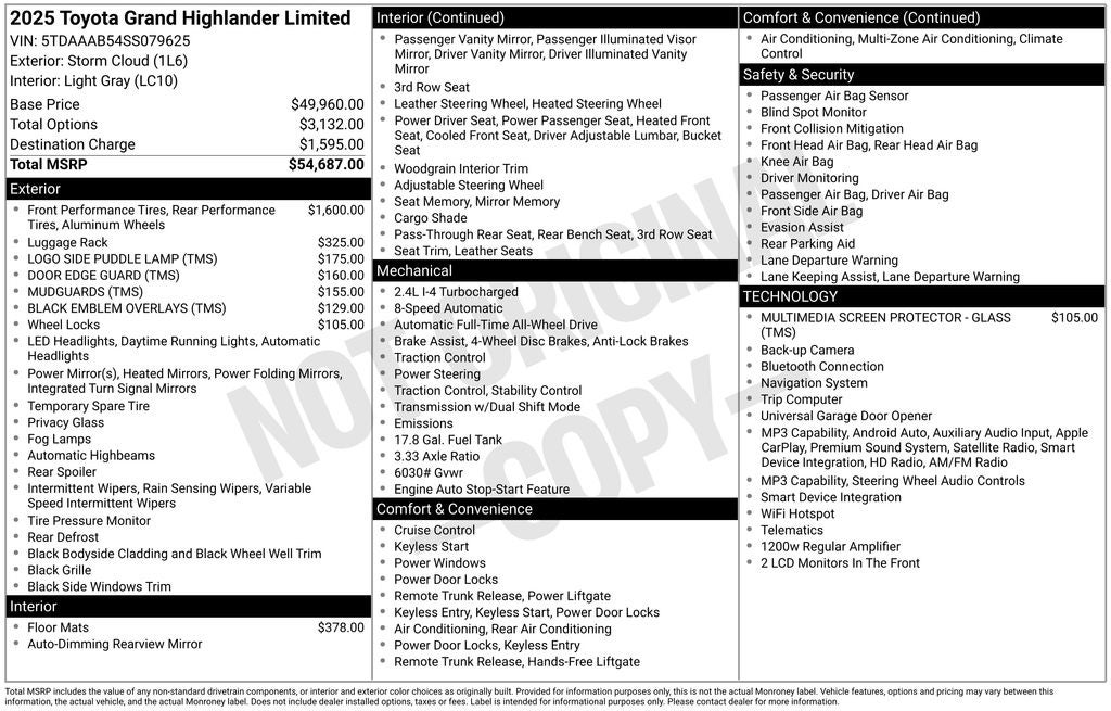 2025 Toyota Grand Highlander Limited