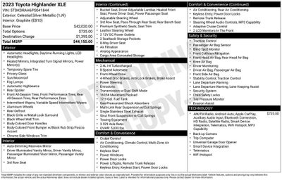 2023 Toyota Highlander XLE