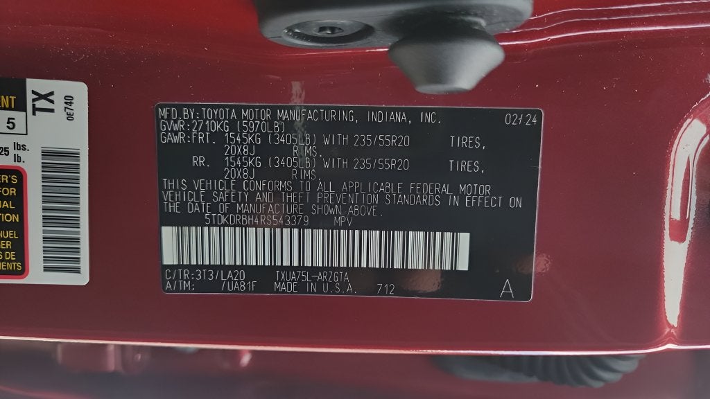 2024 Toyota Highlander Platinum