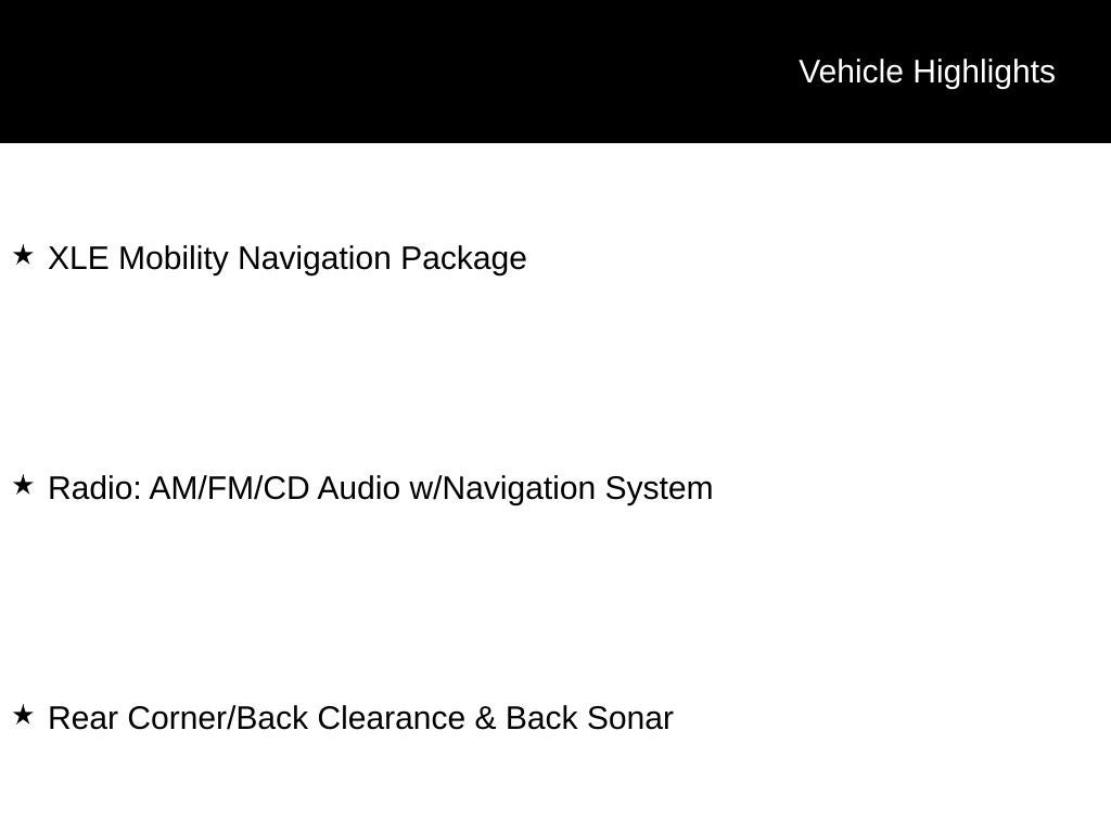 2016 Toyota SIENNA XLE 3.5L XLE 8 Passenger