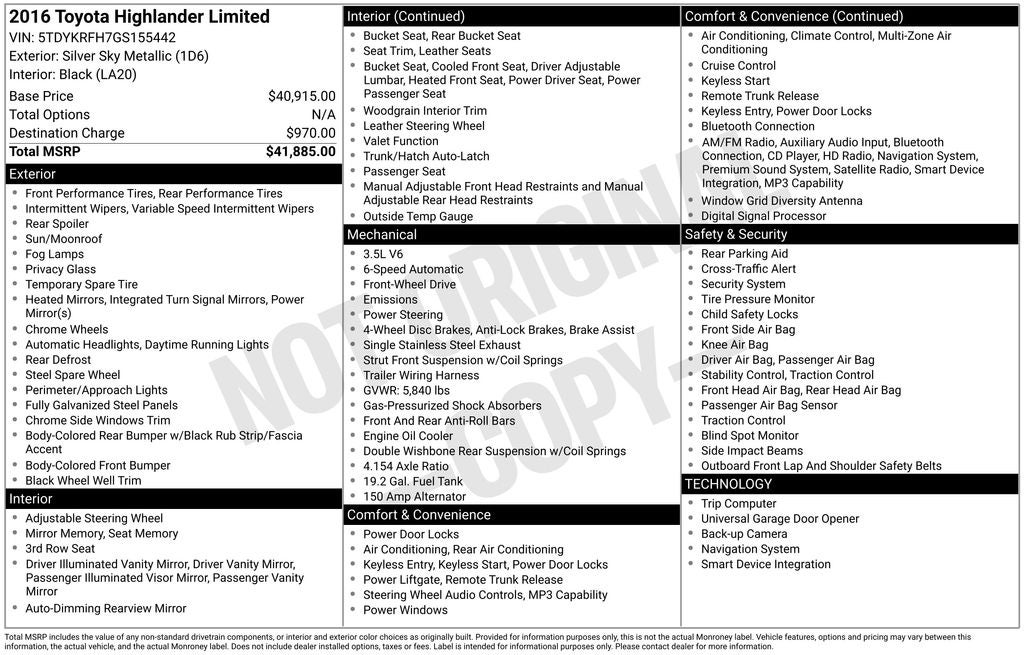 2016 Toyota Highlander Limited