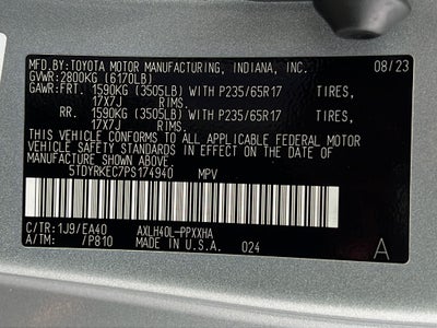 2023 Toyota Sienna XLE 8 Passenger