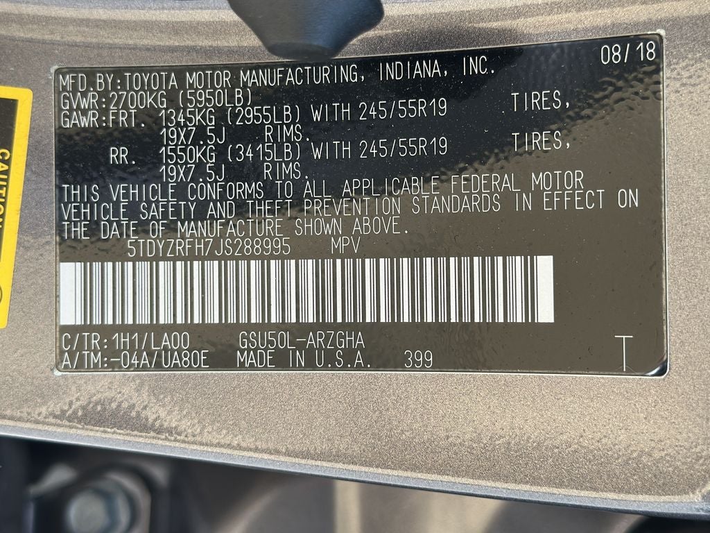 2018 Toyota HIGHLANDER Limited
