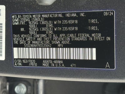 2024 Toyota HIGHLANDER HEV LE