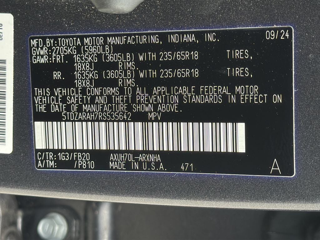 2024 Toyota HIGHLANDER HEV LE