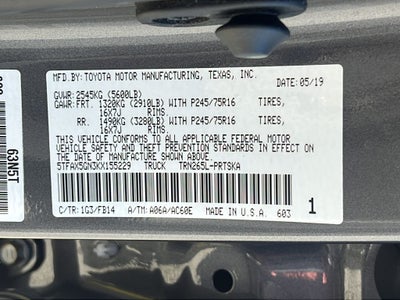 2019 Toyota Tacoma SR