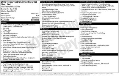 2025 Toyota TUNDRA 4X4 Limited