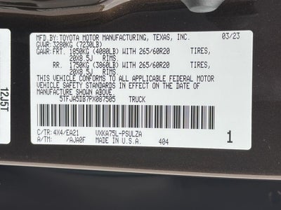 2023 Toyota TUNDRA 4X4 Limited