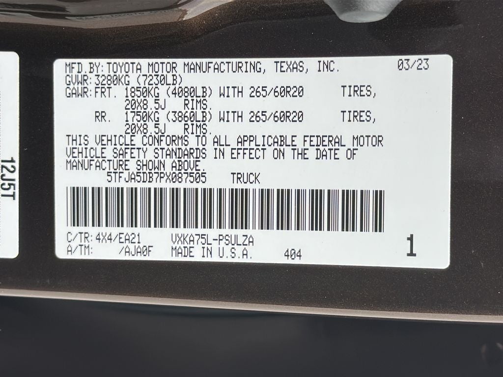 2023 Toyota TUNDRA 4X4 Limited